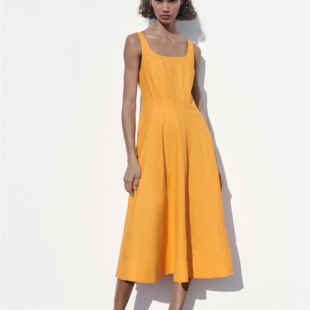 Zara Poplin Tank Dress - Picture 9 of 16